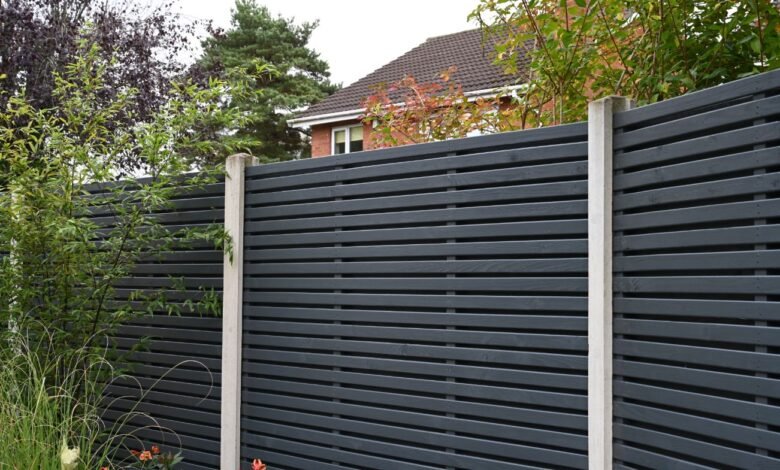 double slatted fence panels