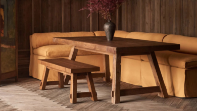 dining table with bench