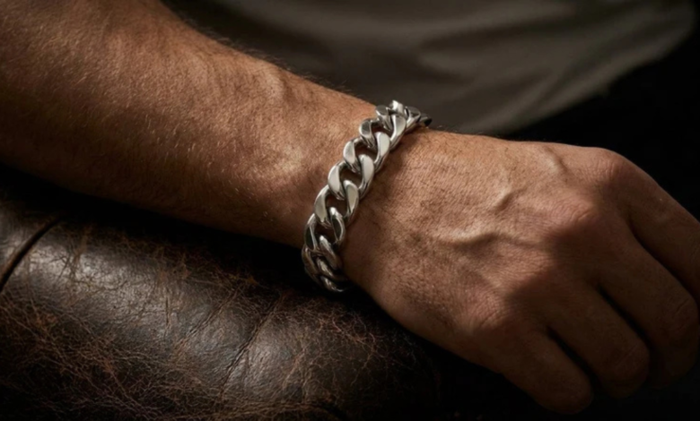 silver cuban link chain